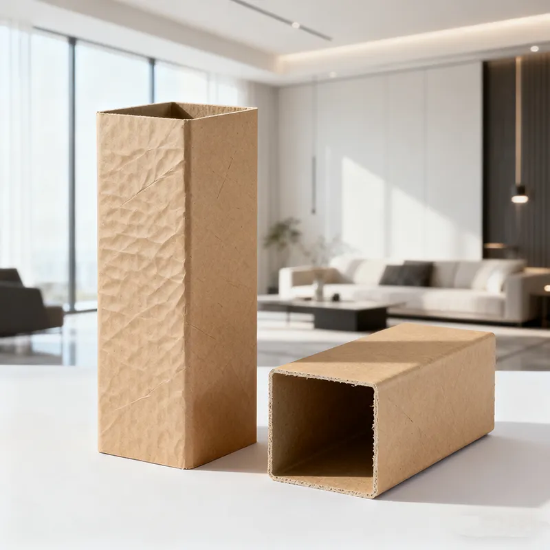 أنابيب ورقية مربعة صديقة للبيئة